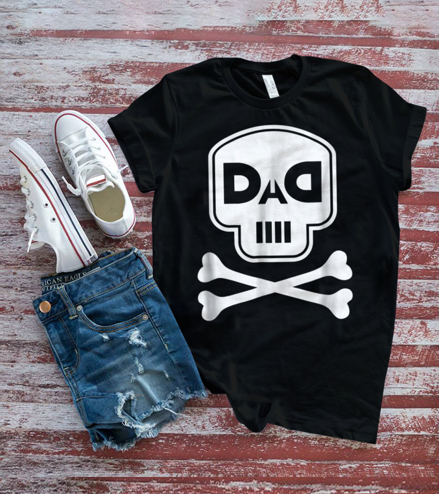 DAD White Skull Crossbones Logo Rap Merch56 T-Shirt