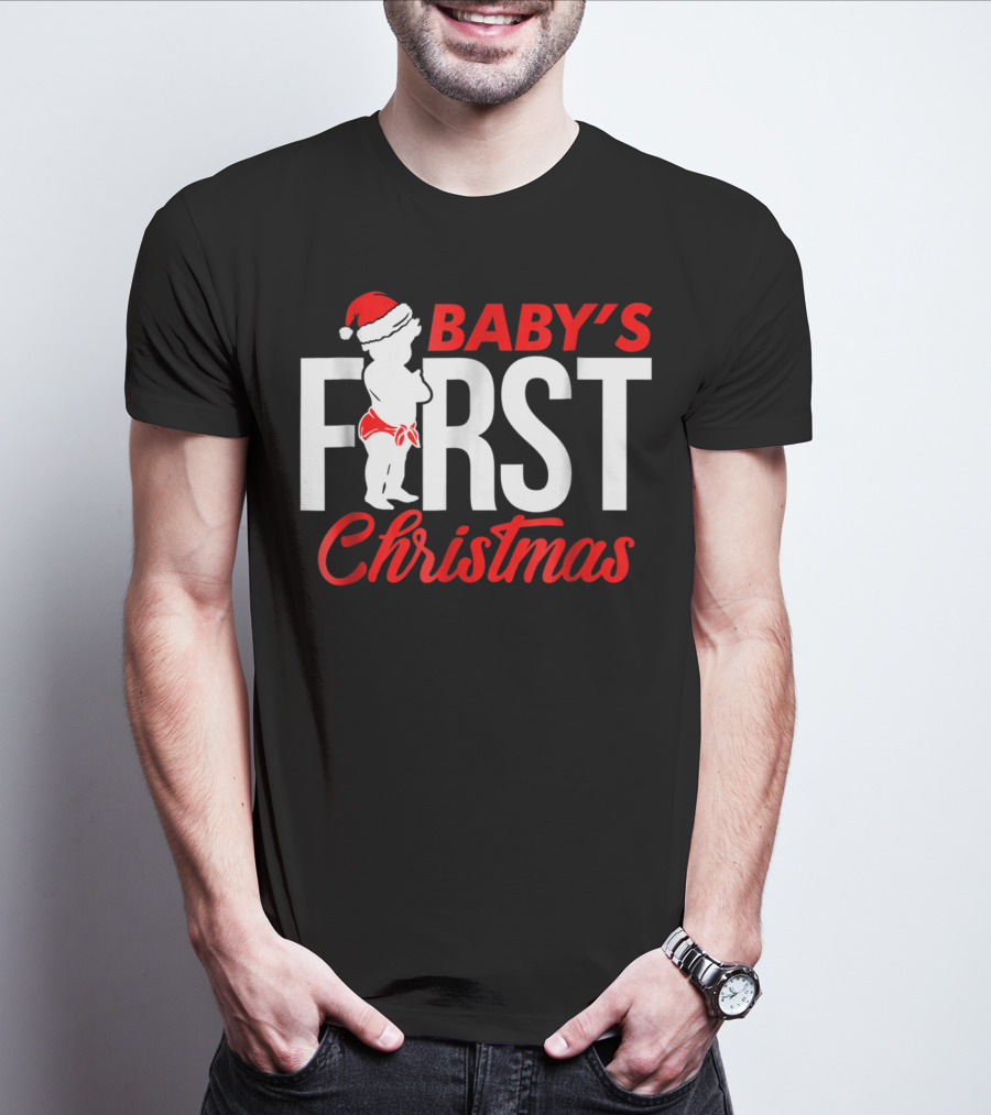 Baby's First Christmas Sister Family Grandma T-Shirt