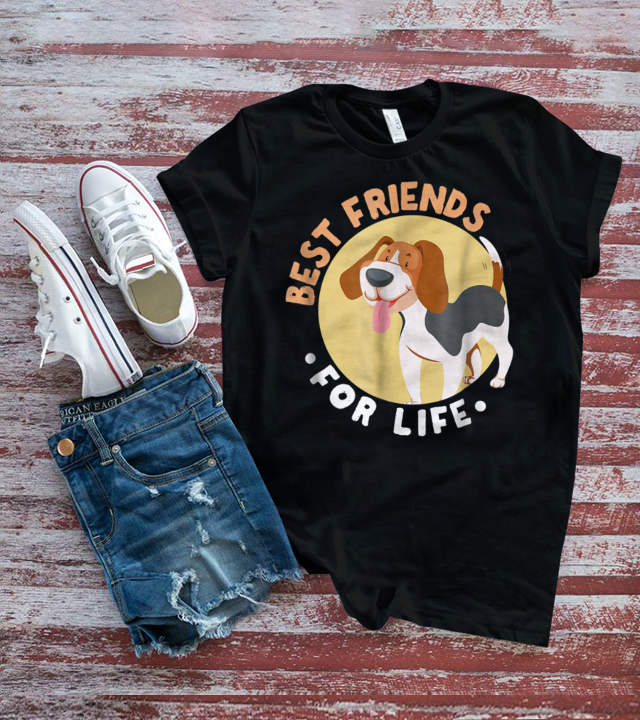 Best Friends For Life Beagle Dad Funny T-Shirt