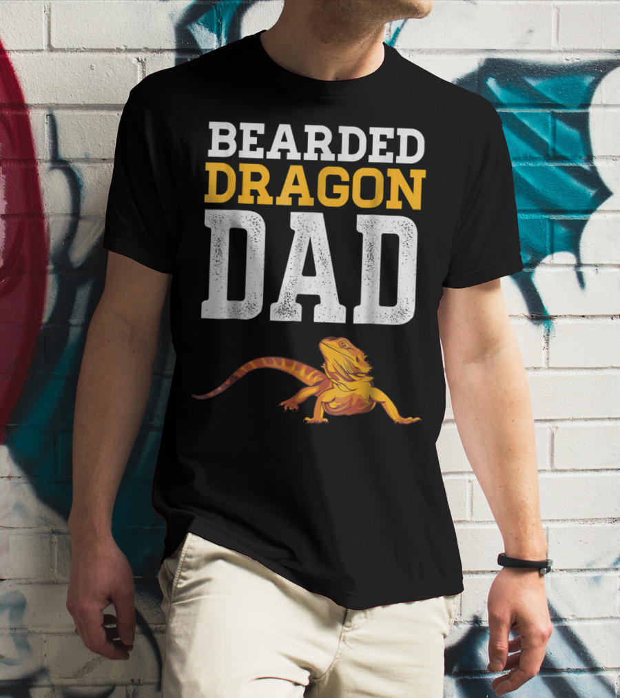 Bearded Dragon Dad Bearded Dragon Reptile Companion T-Shirt