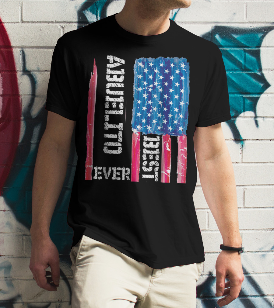 Best Abuelito Ever Distressed American Flag T-Shirt