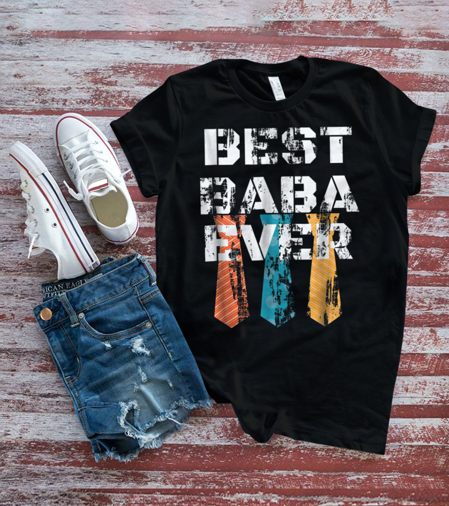 Best Baba Ever Dad Daddy Turkish Ties T-Shirt