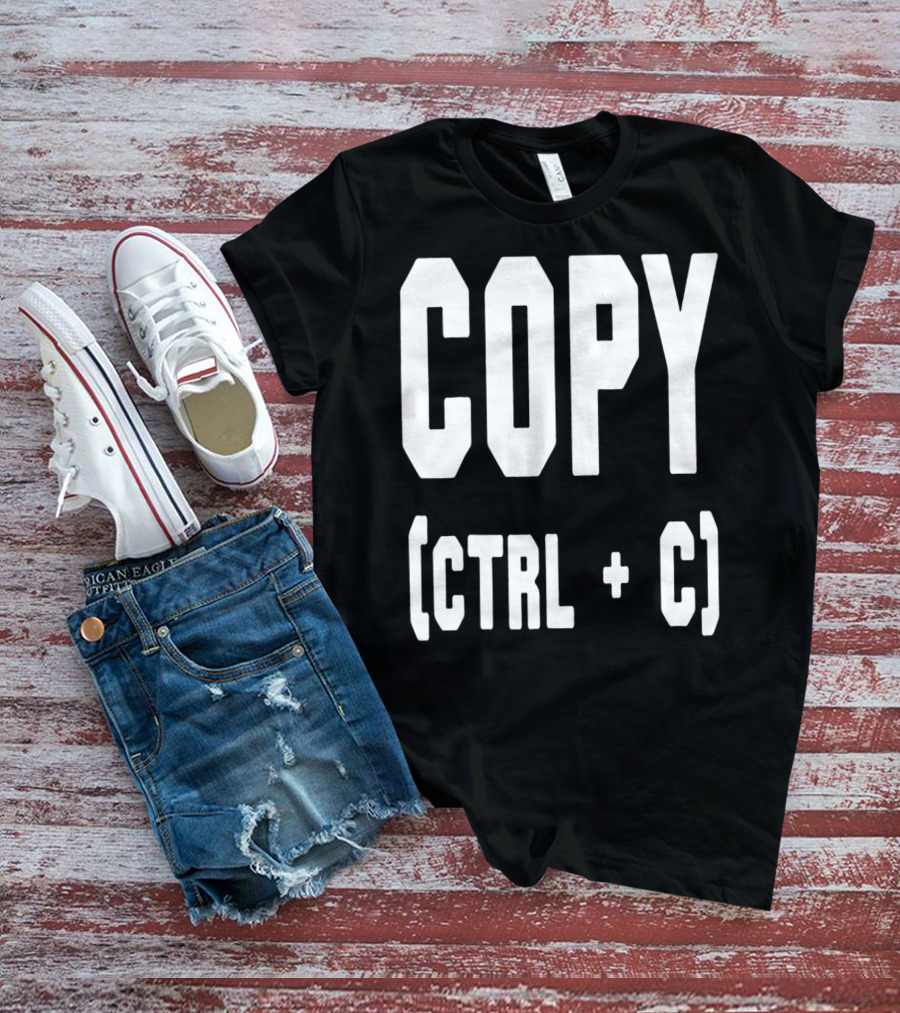 Best Funny Birthday Dad Papa From Sons Copy Ctrl + C 76 T-Shirt