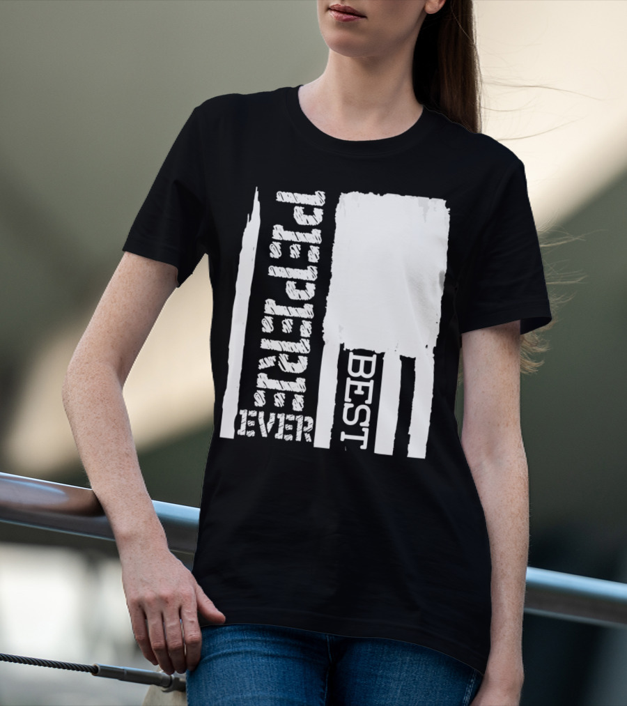 Best Pepere Ever Distressed Flag T-Shirt