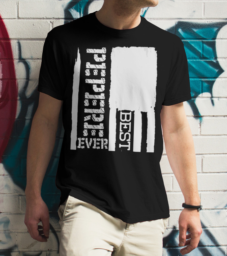 Best Pepere Ever Distressed Flag T-Shirt