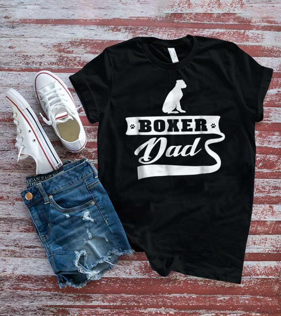 Boxer Dad Dog Mens Animal T-Shirt