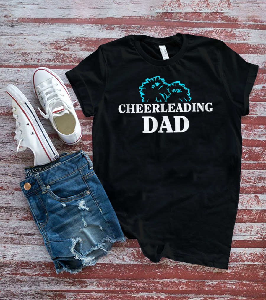 Cheerleading Dad Pom Pom Enthusiast T-Shirt