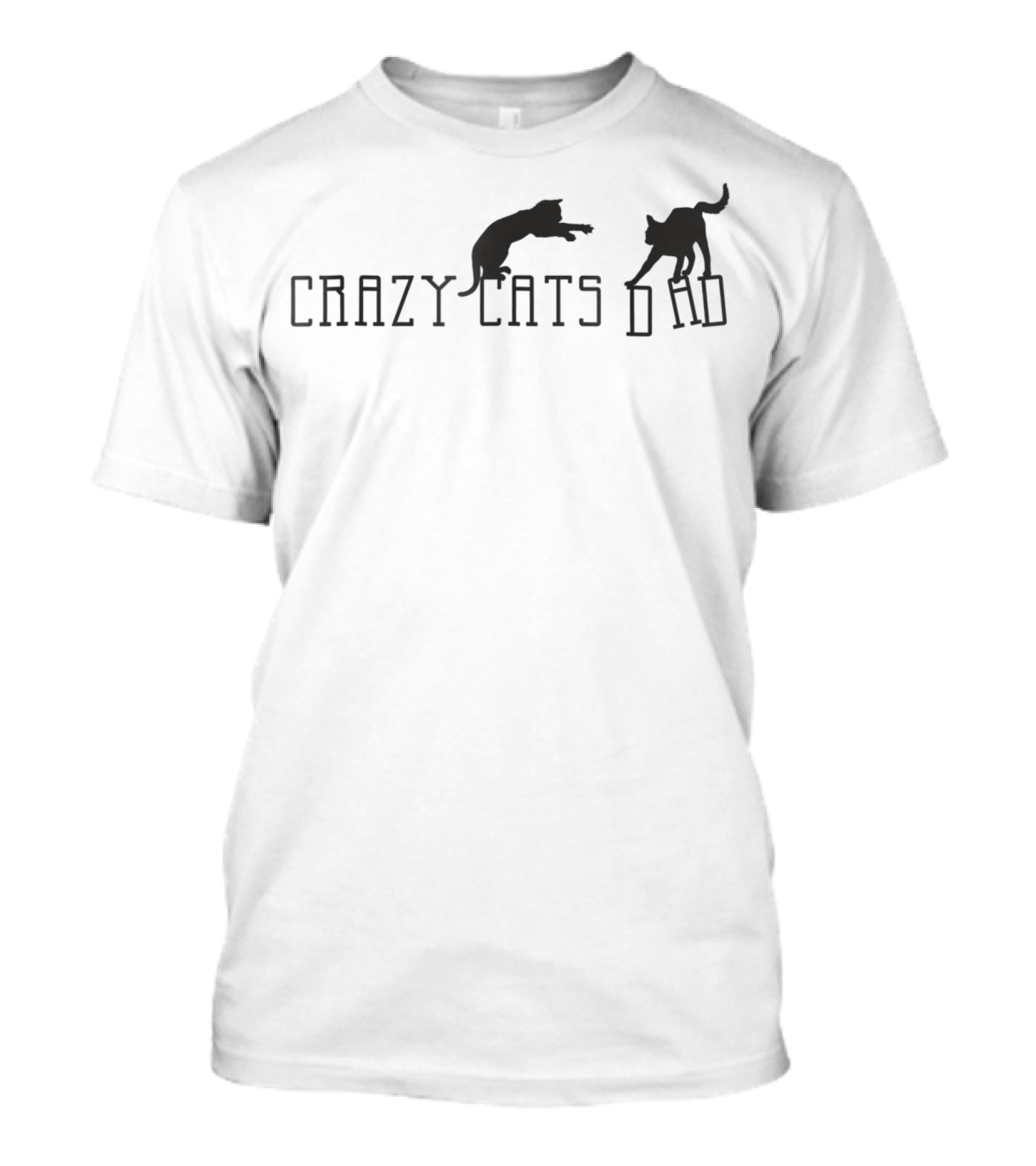 Crazy Cats Dad Fun Fantasy Animal T-Shirt