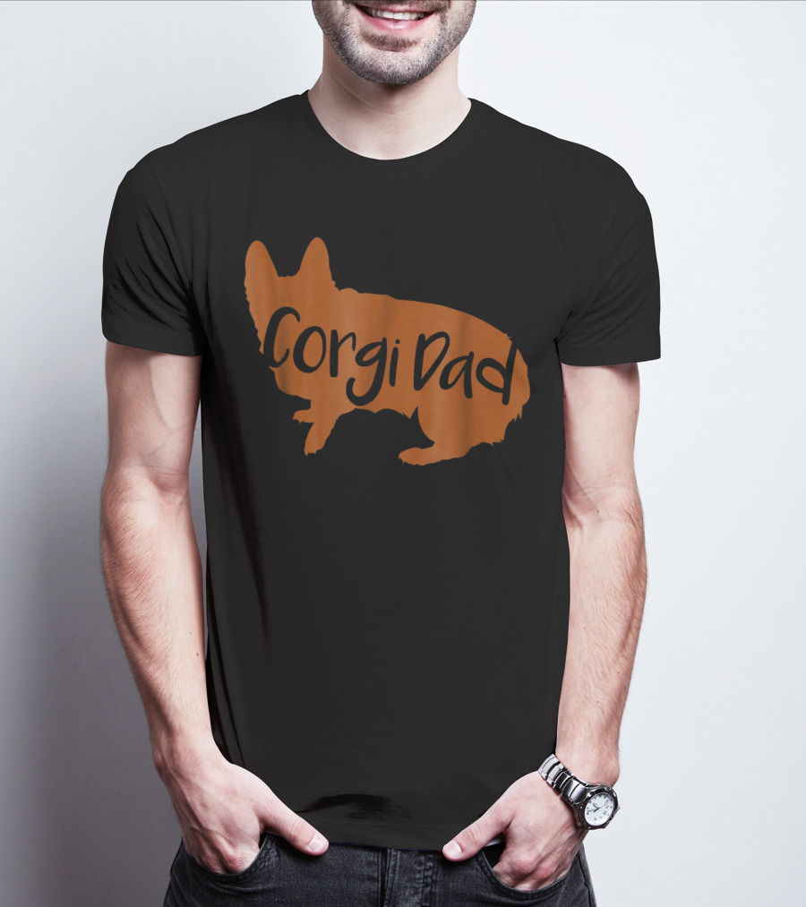 Corgi Dad Lover Dog T-Shirt