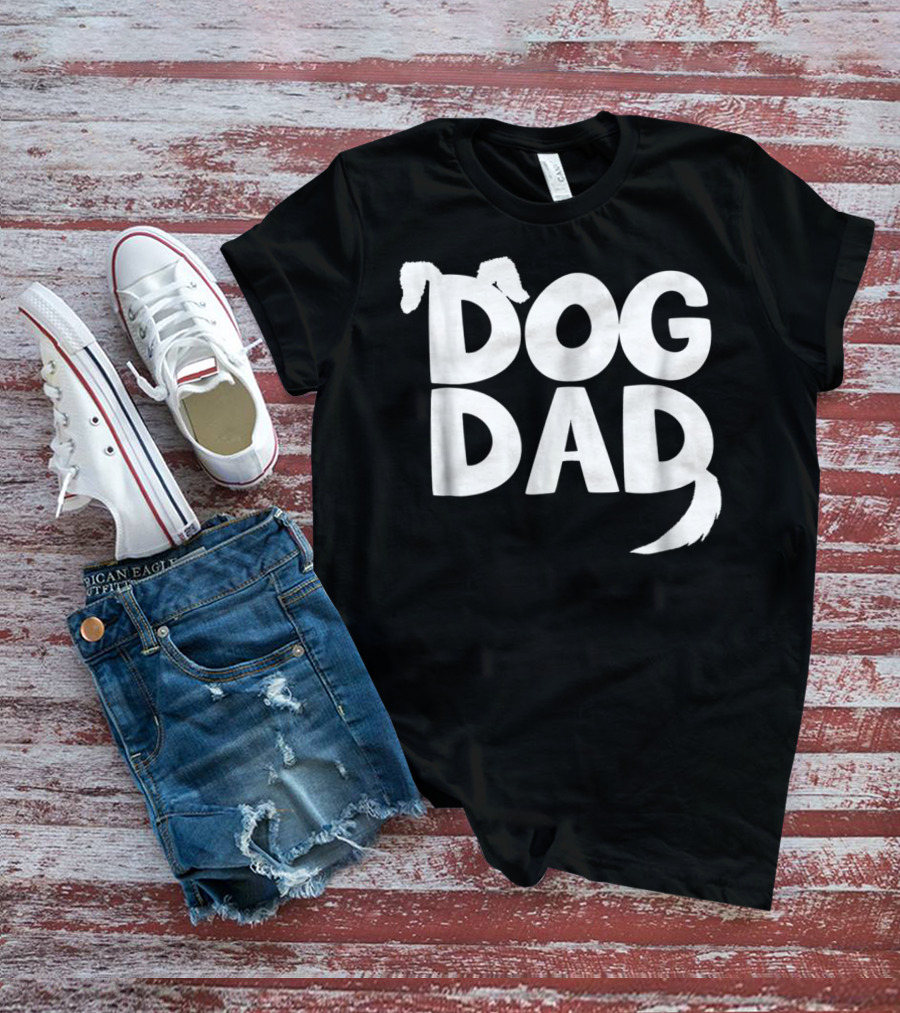 Dog Dad Fun Dog Ears Tail T-Shirt