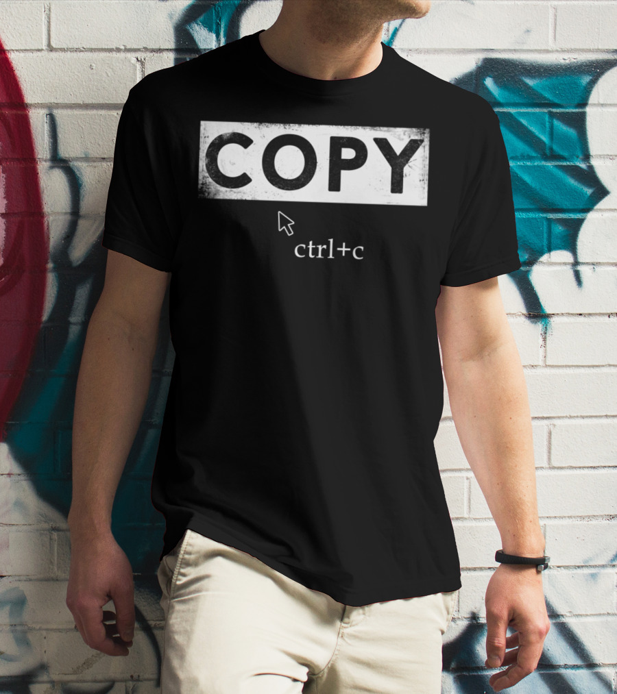 Copy Ctrl+C Dad And Son Keyboard Shortcut T-Shirt