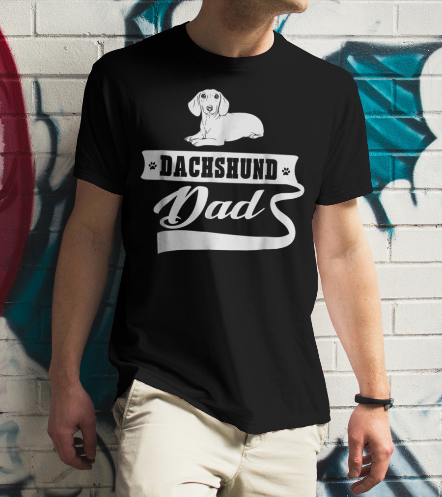 Dachshund Dad Dog Mens Animal Dogs Dachshund Dad T-Shirt
