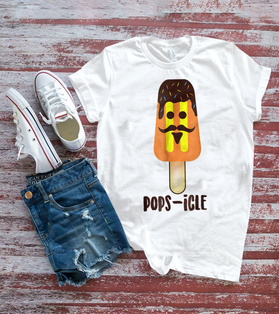Dad Day Pops-icle Ice Pop Dy Papa54 T-Shirt