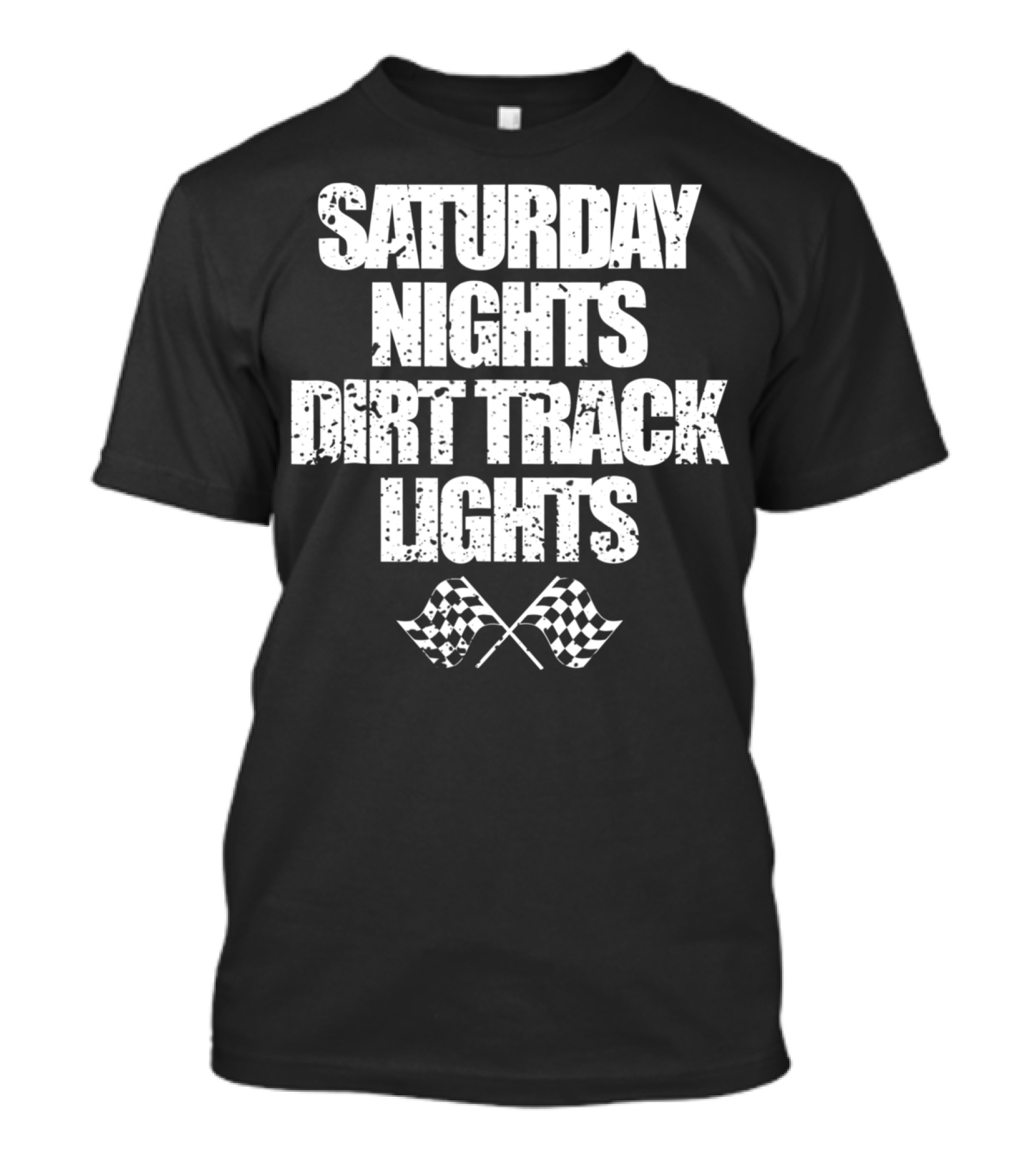 Saturday Nights Dirt Track Lights Racing Dad Mom73 T-Shirt