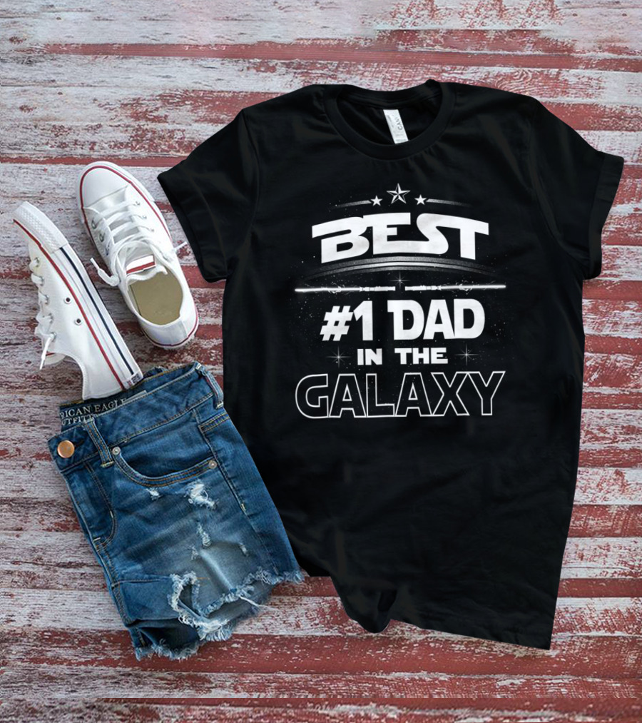 Best #1 Dad In The Galaxy T-Shirt