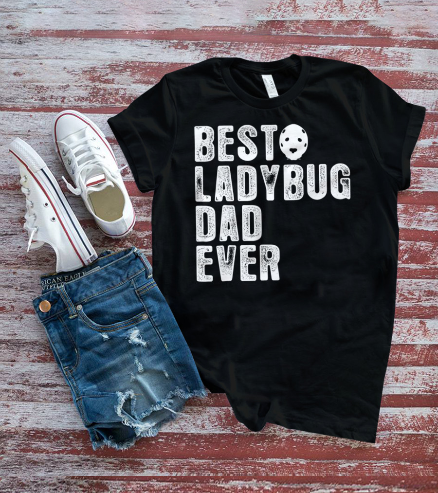BEST LADYBUG DAD EVER Ladybug Mask Dad T-Shirt