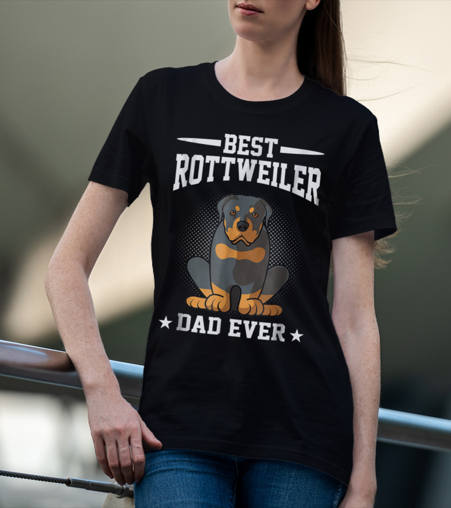 Best Rottweiler Dad Ever Dog Owner T-Shirt