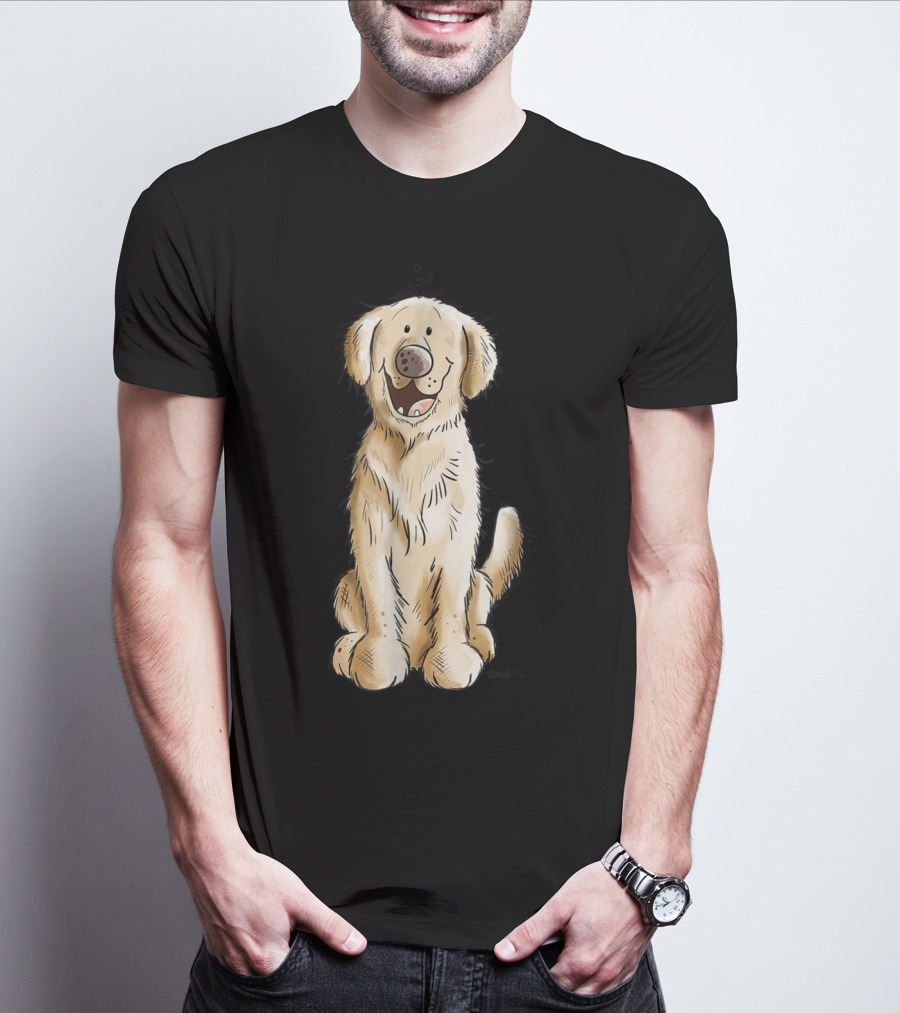 Golden Retriever I Dog Mom Dad Cool T-Shirt