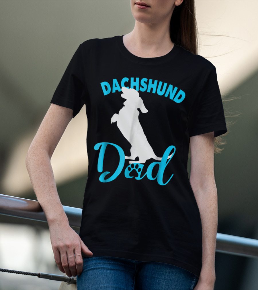 Dachshund Dad Paw Prints T-Shirt