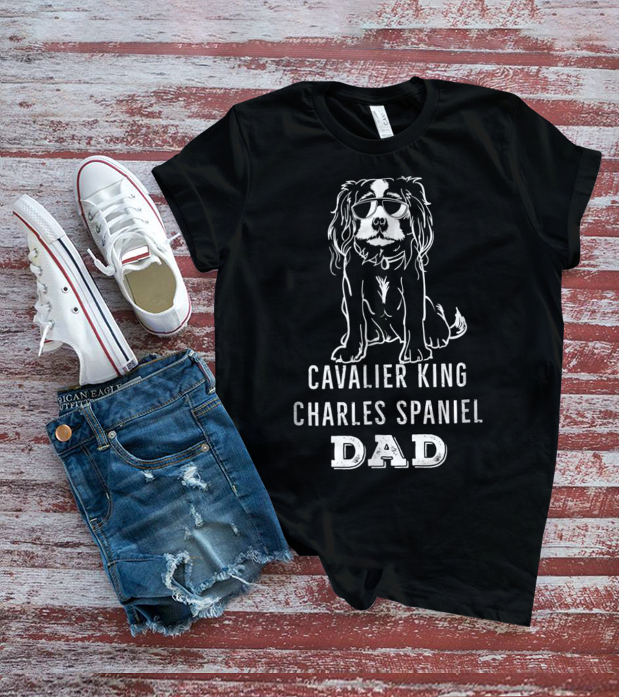 Cavalier King Charles Spaniel Dad T-Shirt