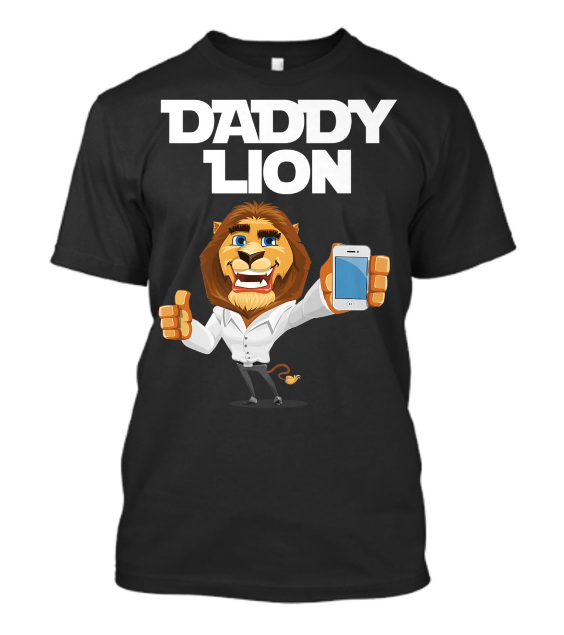 Daddy Lion Daddy Dad Lion Thumbs Up Smartphone T-Shirt