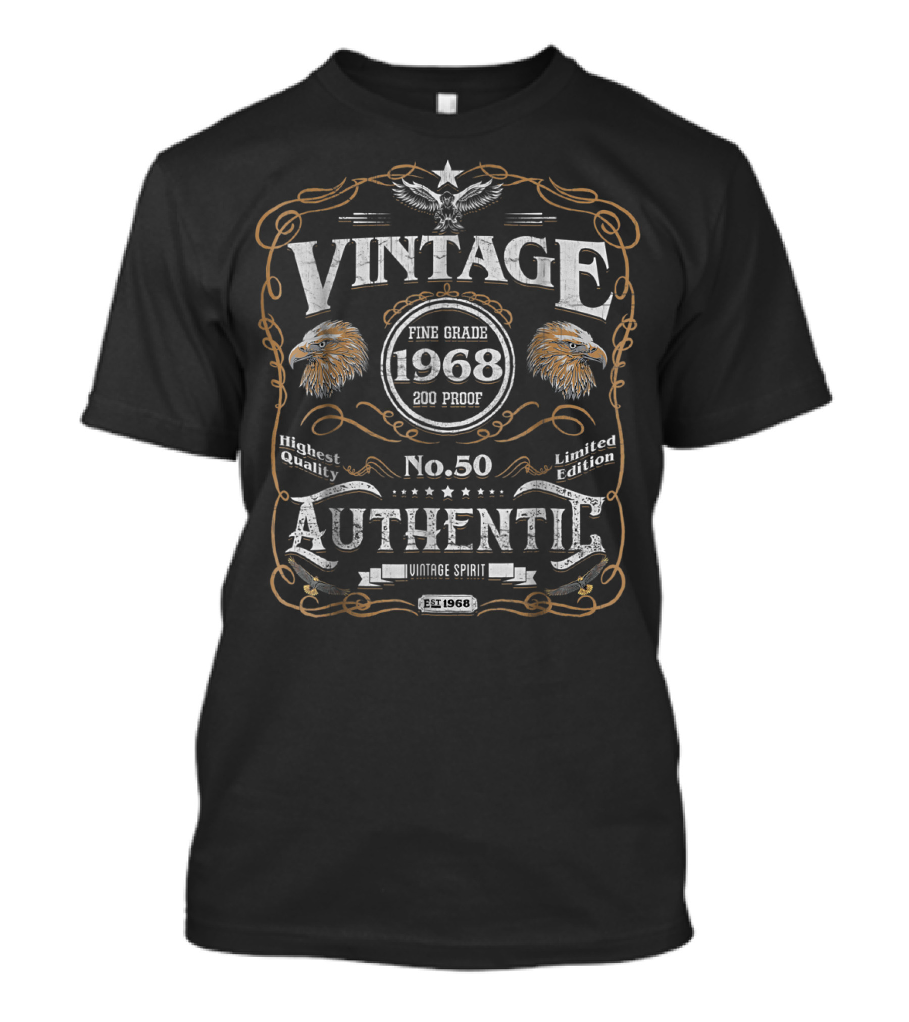 Vintage 1968 No.50 Authentic Highest Quality Eagle T-Shirt