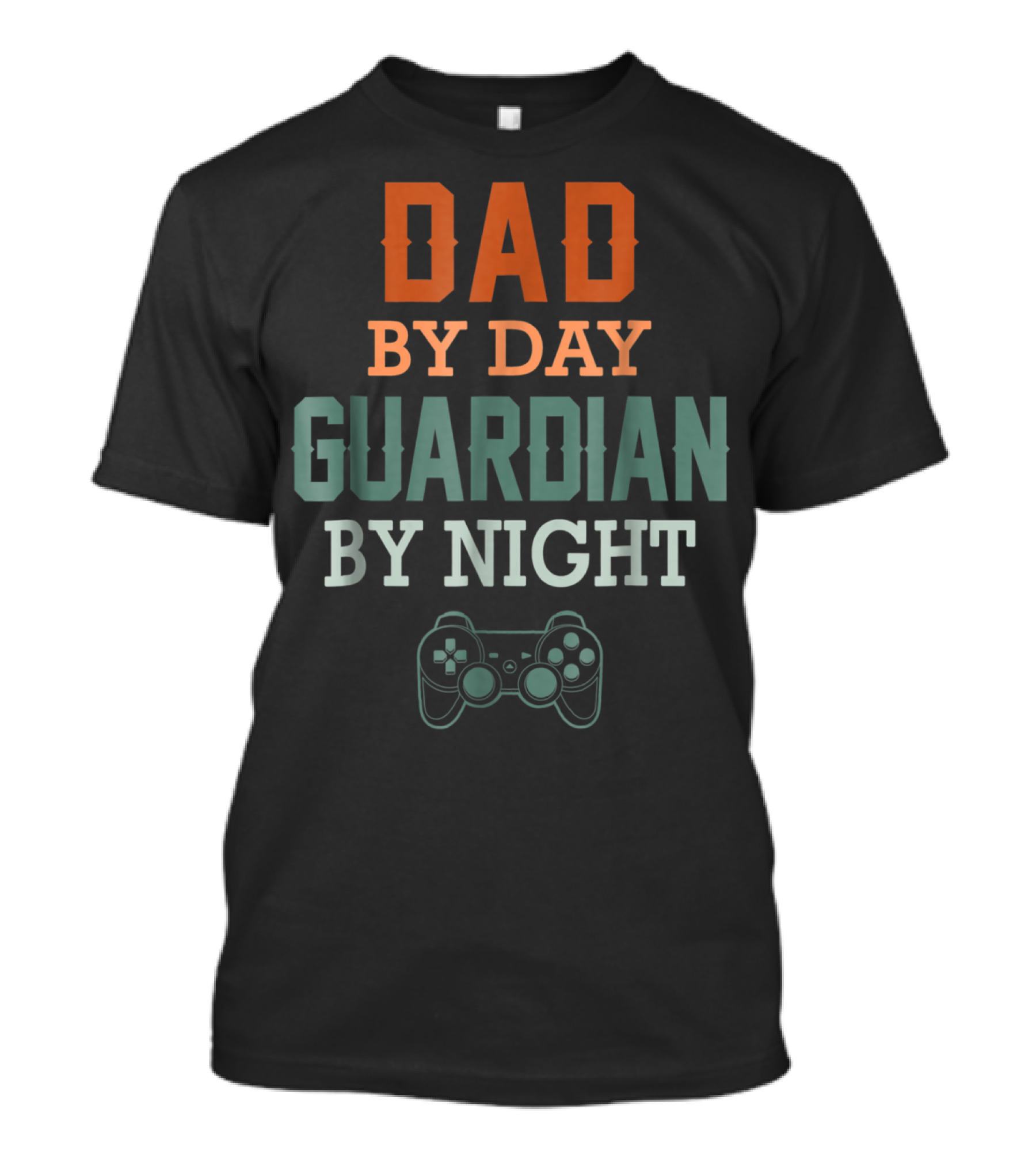 DAD BY DAY GUARDIAN BY NIGHT Gaming Controller T-Shirt