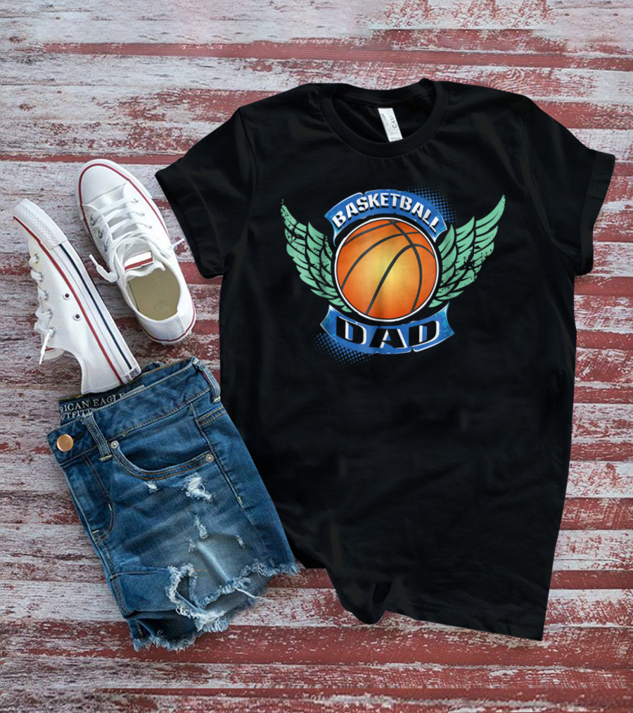 Basketball Dad Wings Basketball T-Shirt
