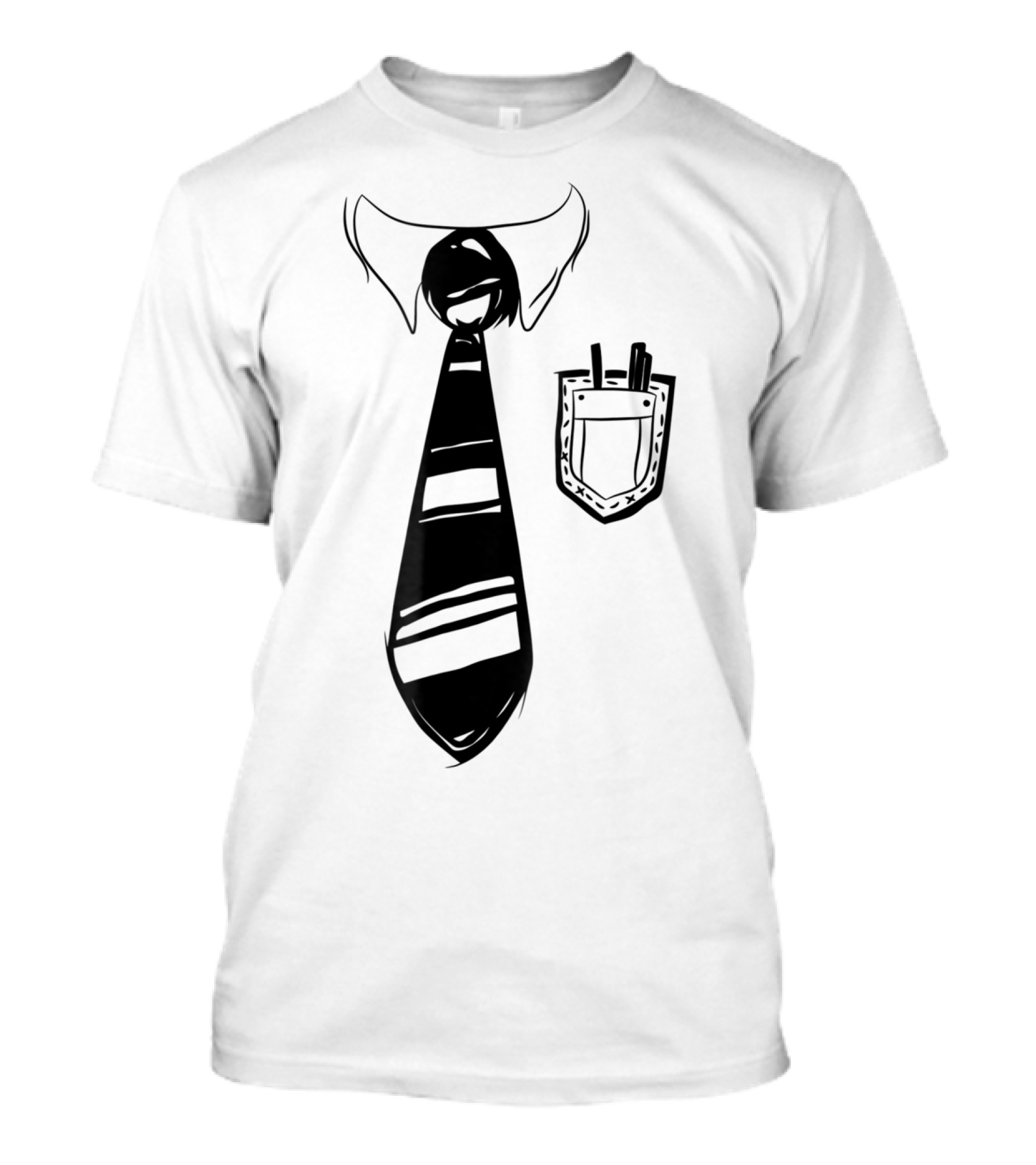 Dad Bod Tie Office Work Blue Collar Worker Cubicle T-Shirt