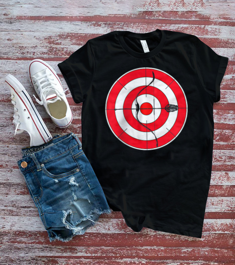 Archery Target Bear Deer Bow Arrow Novelty Mom Dad T-Shirt