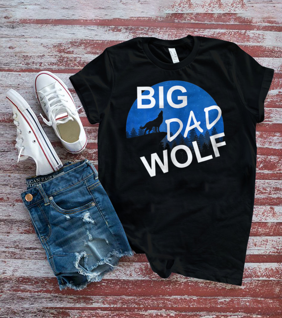 Big Dad Wolf Howling At The Moon 69 T-Shirt