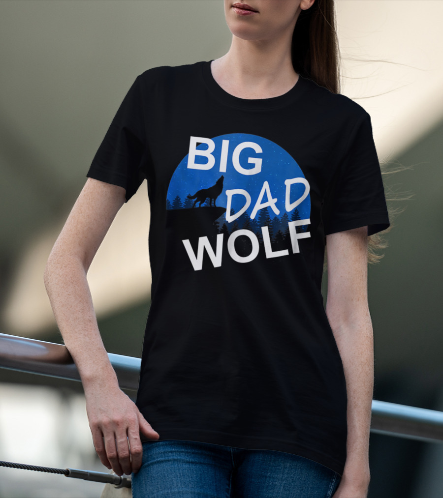 Big Dad Wolf Howling At The Moon 69 T-Shirt