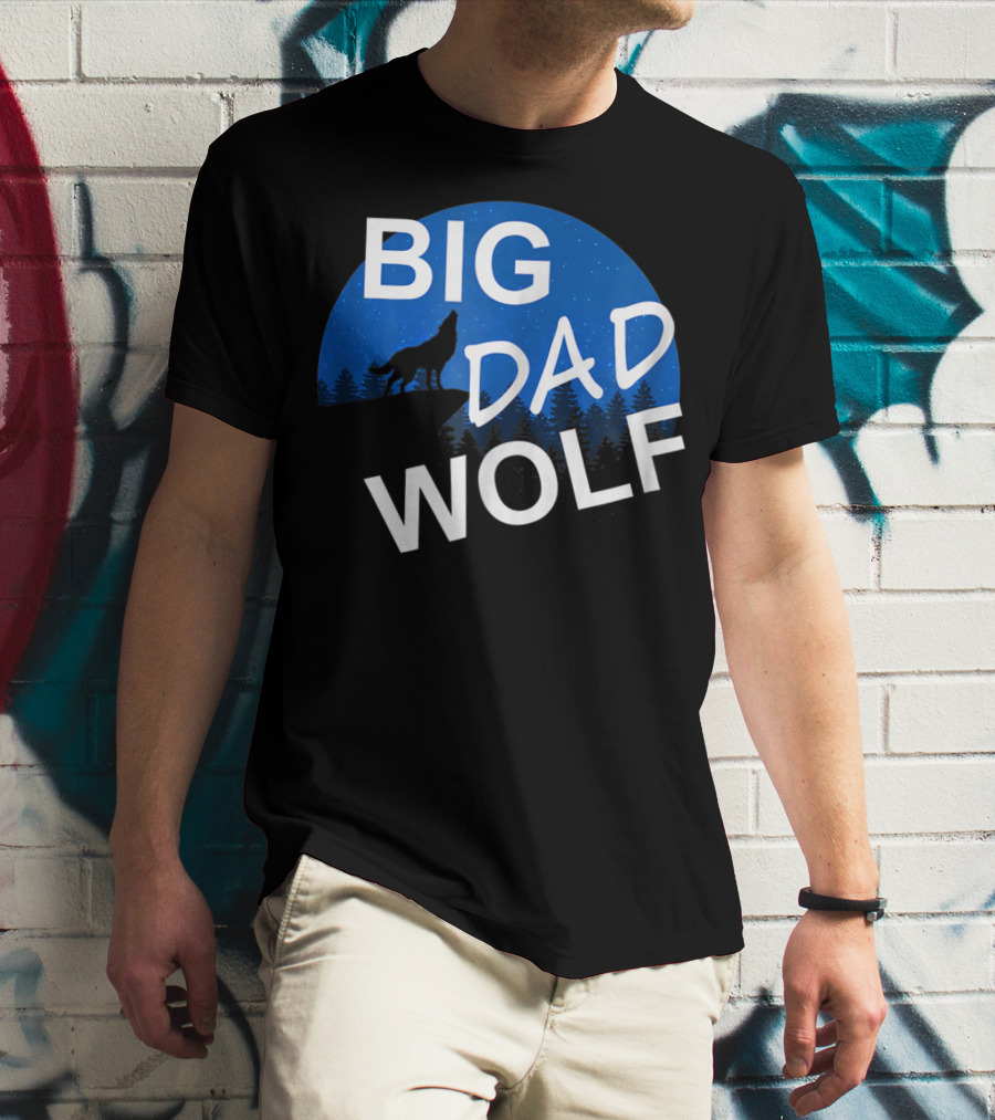 Big Dad Wolf Howling At The Moon 69 T-Shirt