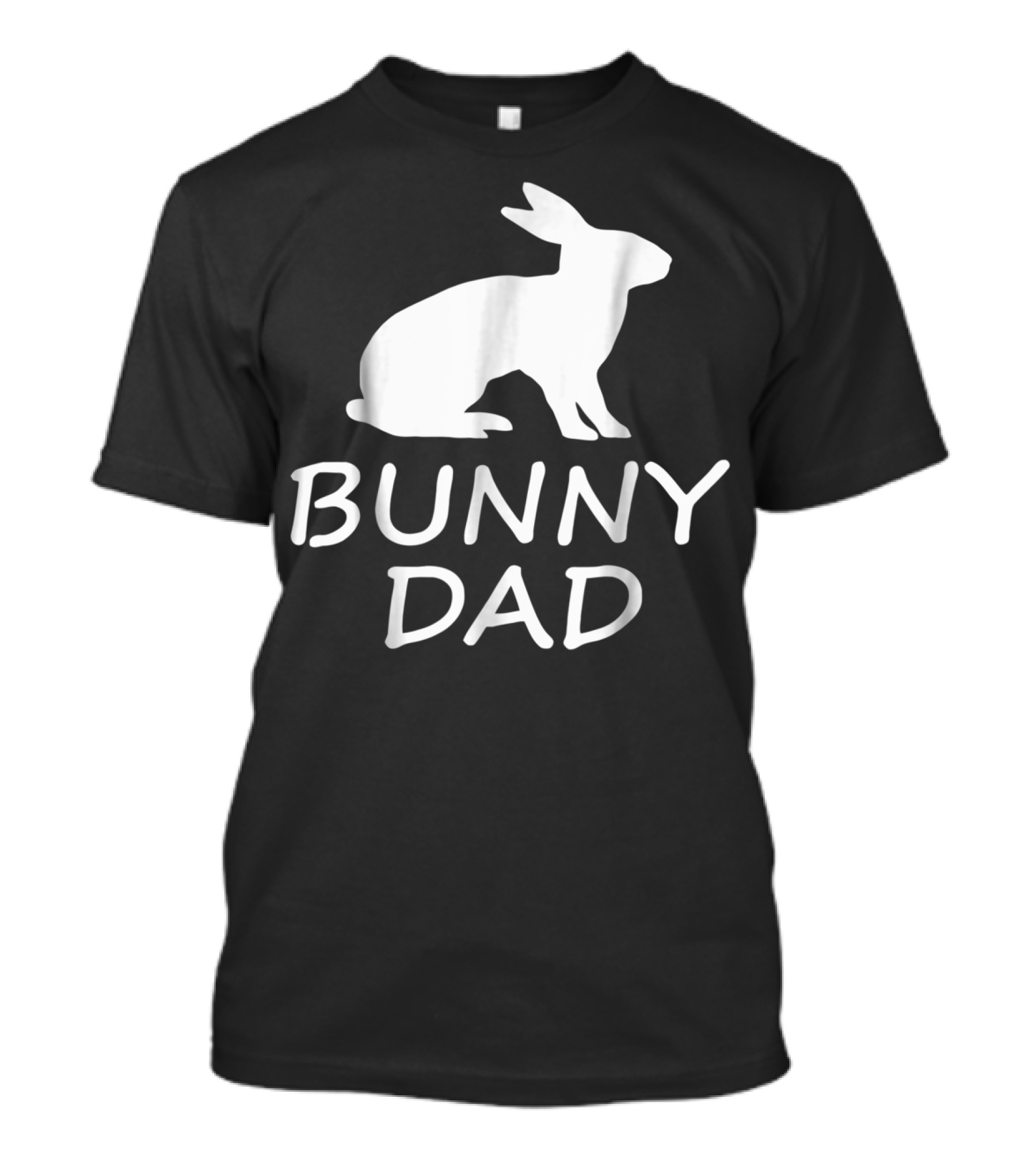 Bunny Dad Rabbit Silhouette Father's Humor Dy54 T-Shirt