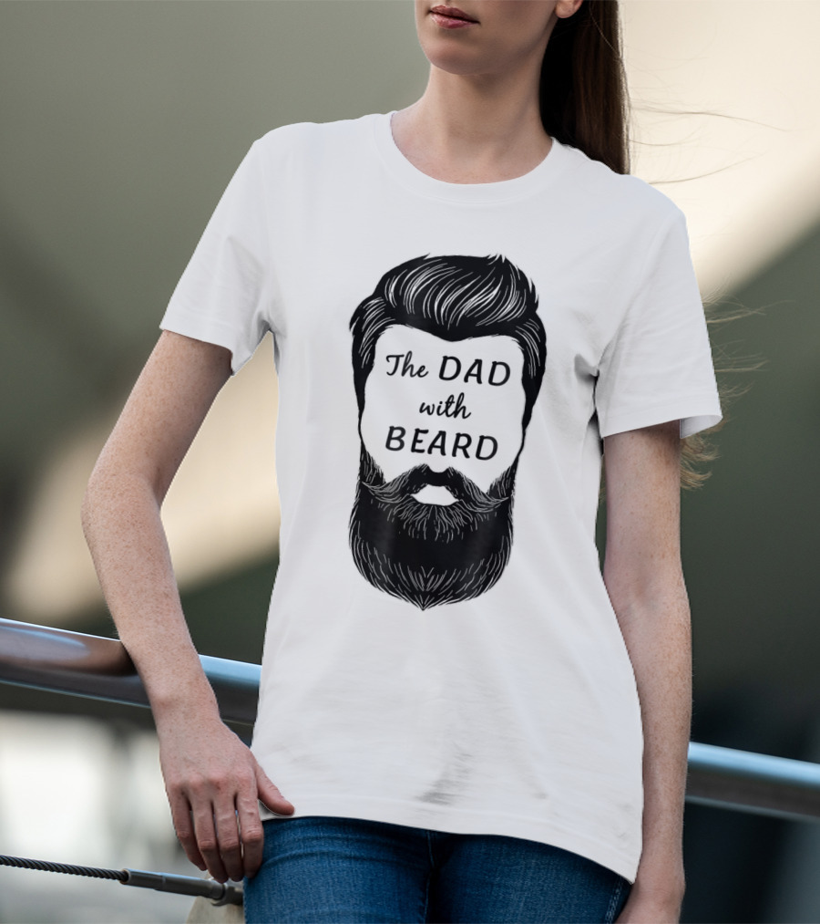 The Awesome Dad With Beard T-Shirt