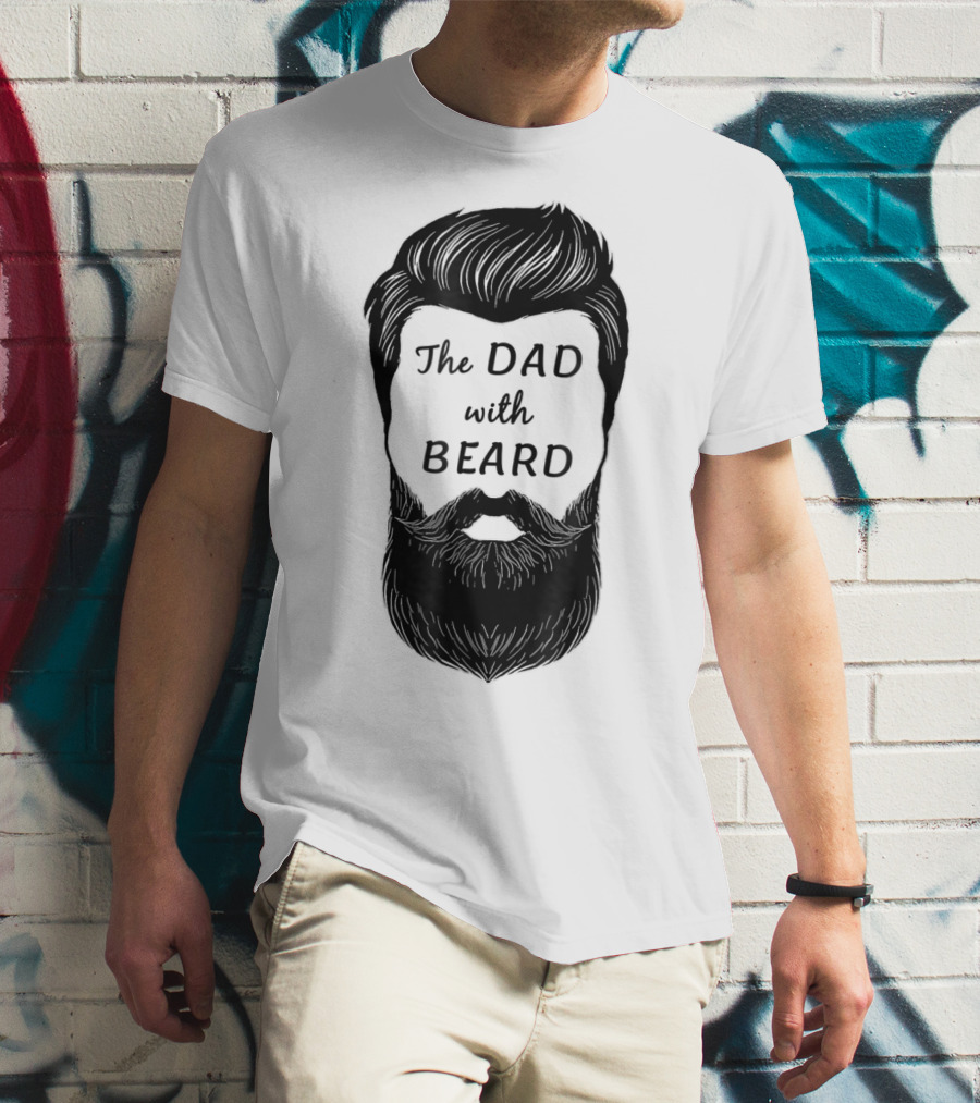 The Awesome Dad With Beard T-Shirt