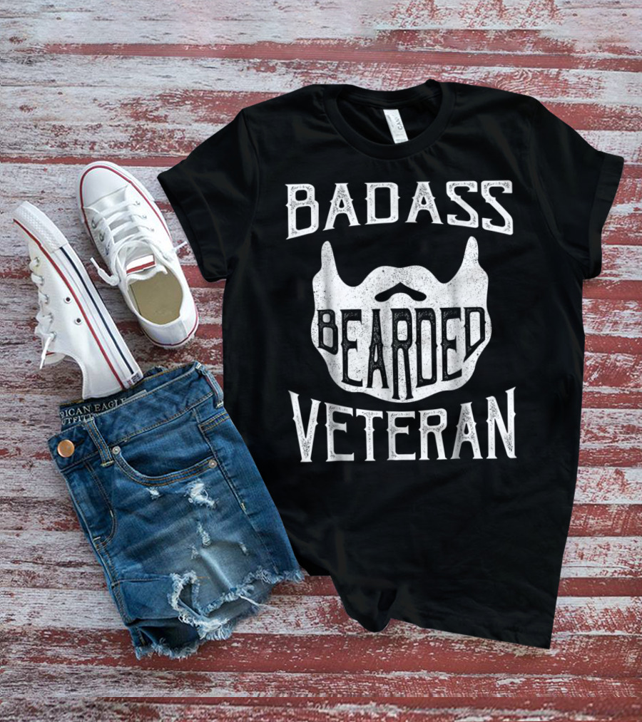 BADASS BEARDED VETERAN T-Shirt