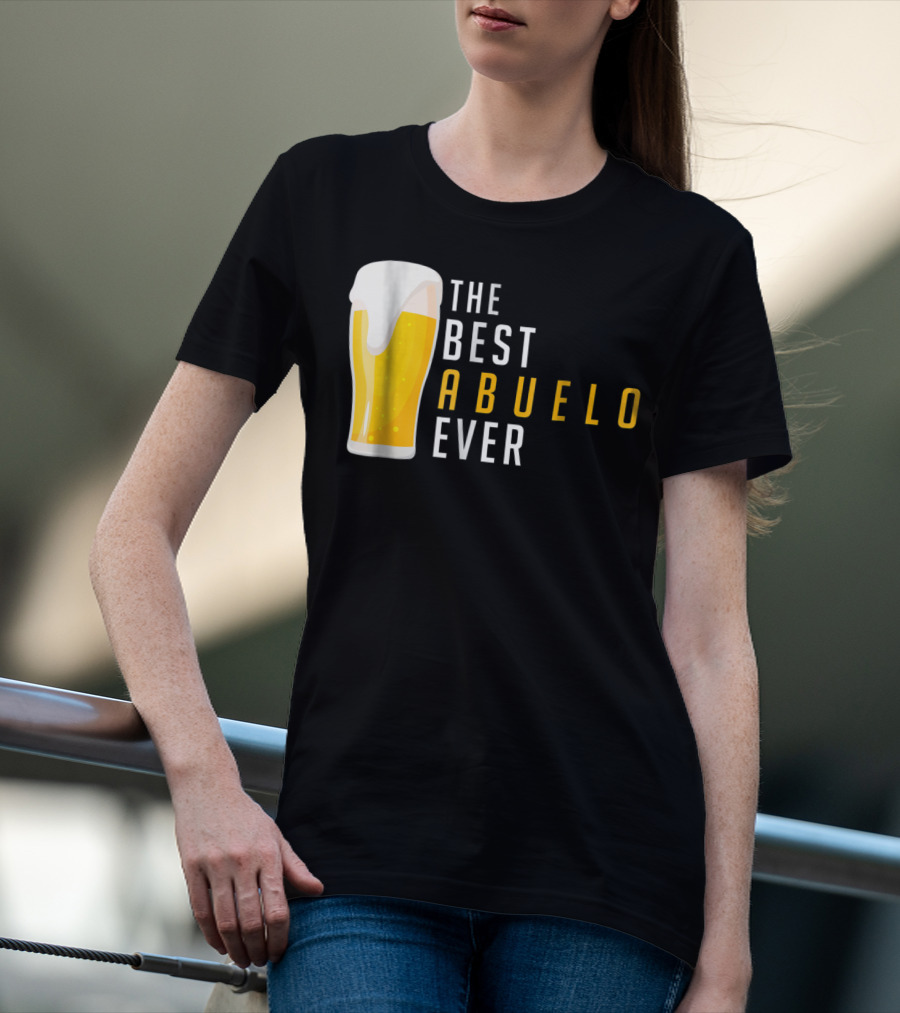 The Best Abuelo Ever Beer Glass T-Shirt