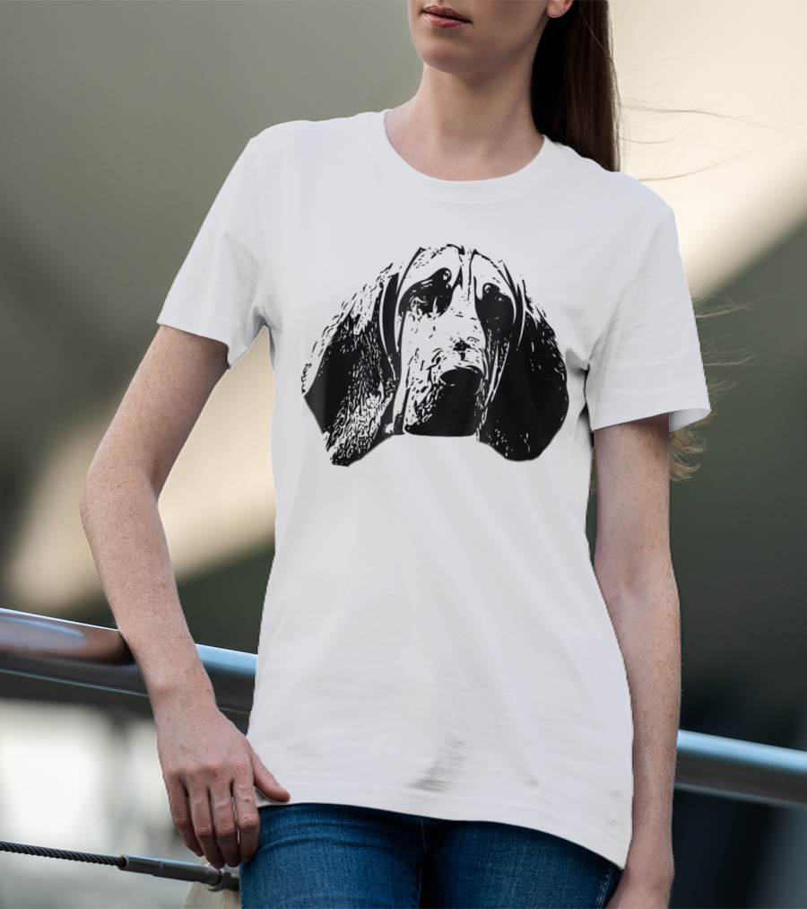 Bloodhound Face Dog Mom Or Dad T-Shirt