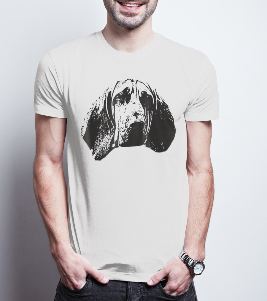 Bloodhound Face Dog Mom Or Dad T-Shirt