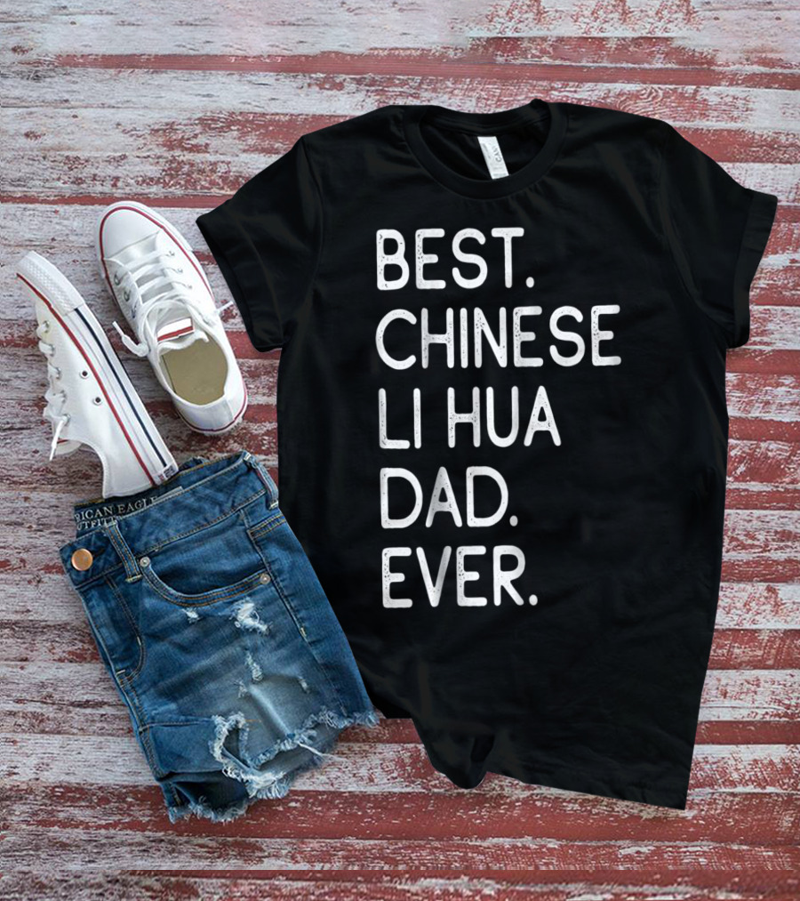 Best Chinese Li Hua Dad Ever Kitten Lovers Owner T-Shirt