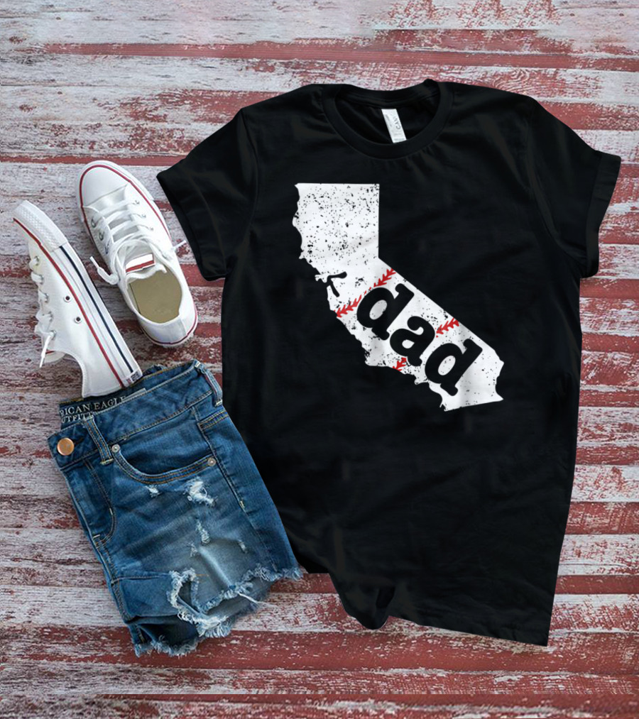 California Dad Baseball Softball Best T-Shirt