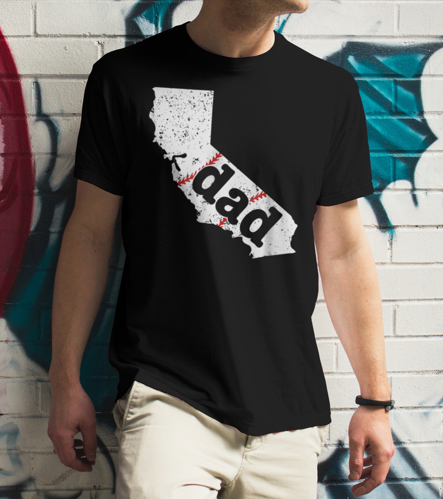 California Dad Baseball Softball Best T-Shirt