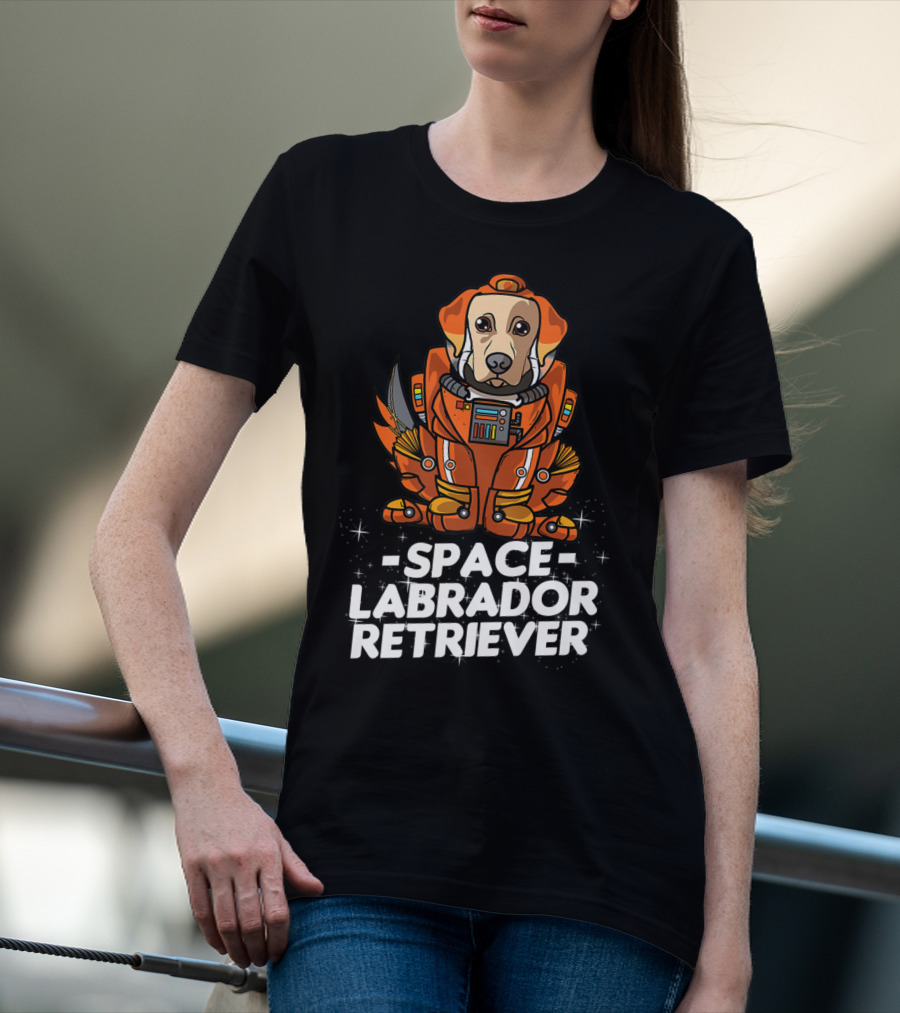 Space Labrador Retriever Space Suit Dog T-Shirt