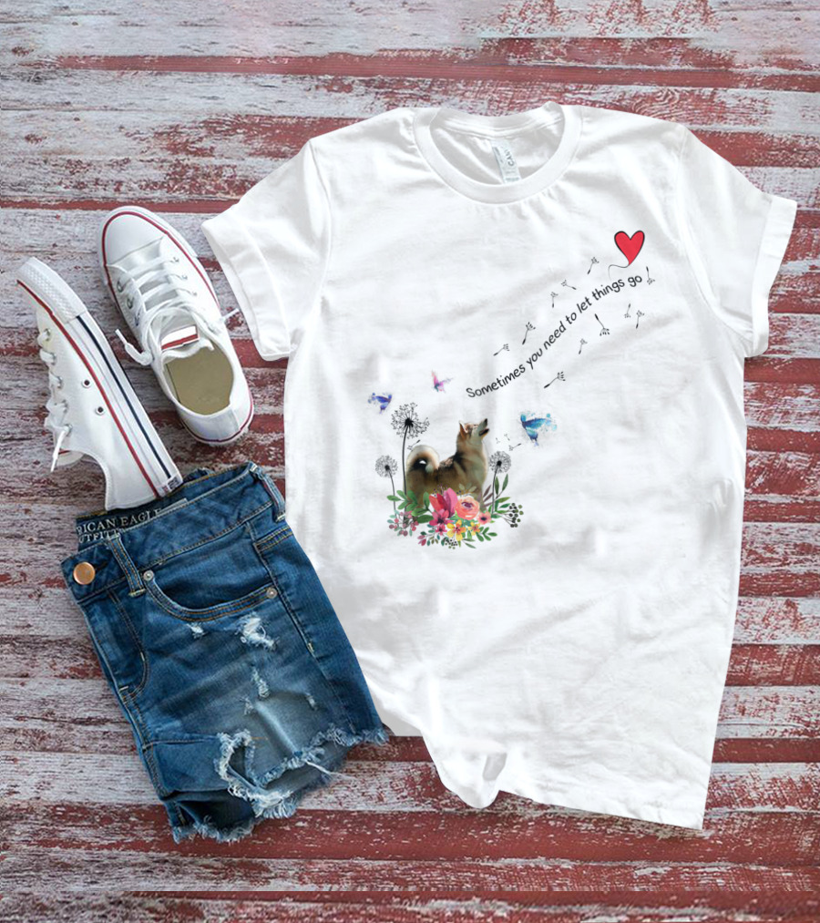 Alaskan Malamute Dog Sometimes You Need To Let Things Go T-Shirt