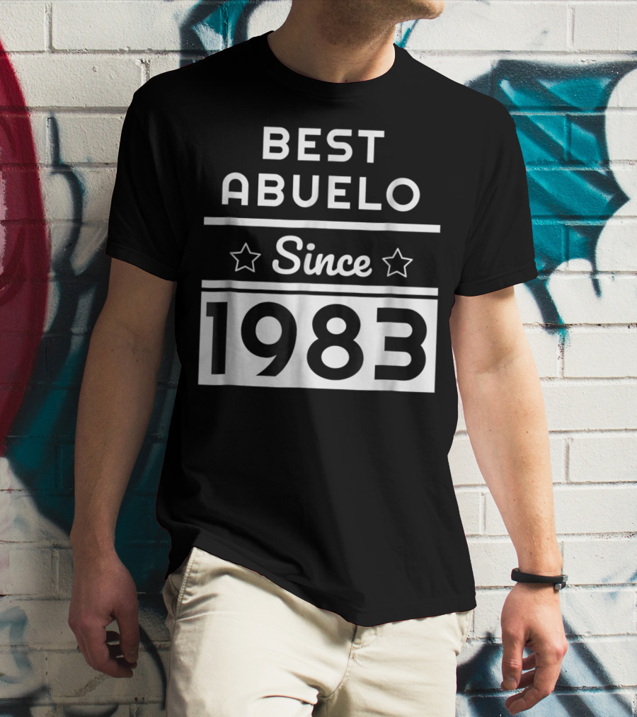 Best Abuelo Since 1983 Mexican Dad Birthday T-Shirt