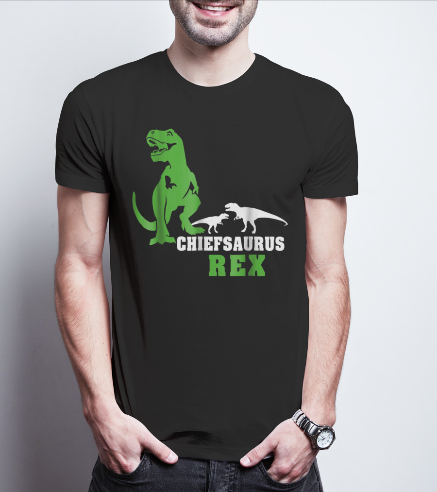 Chiefsaurus Rex Dinosaur Men T-Shirt
