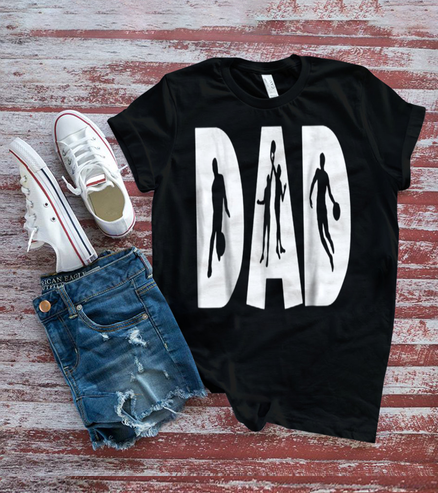 Basketball Dad Silhouette Sports Enthusiast Father's T-Shirt