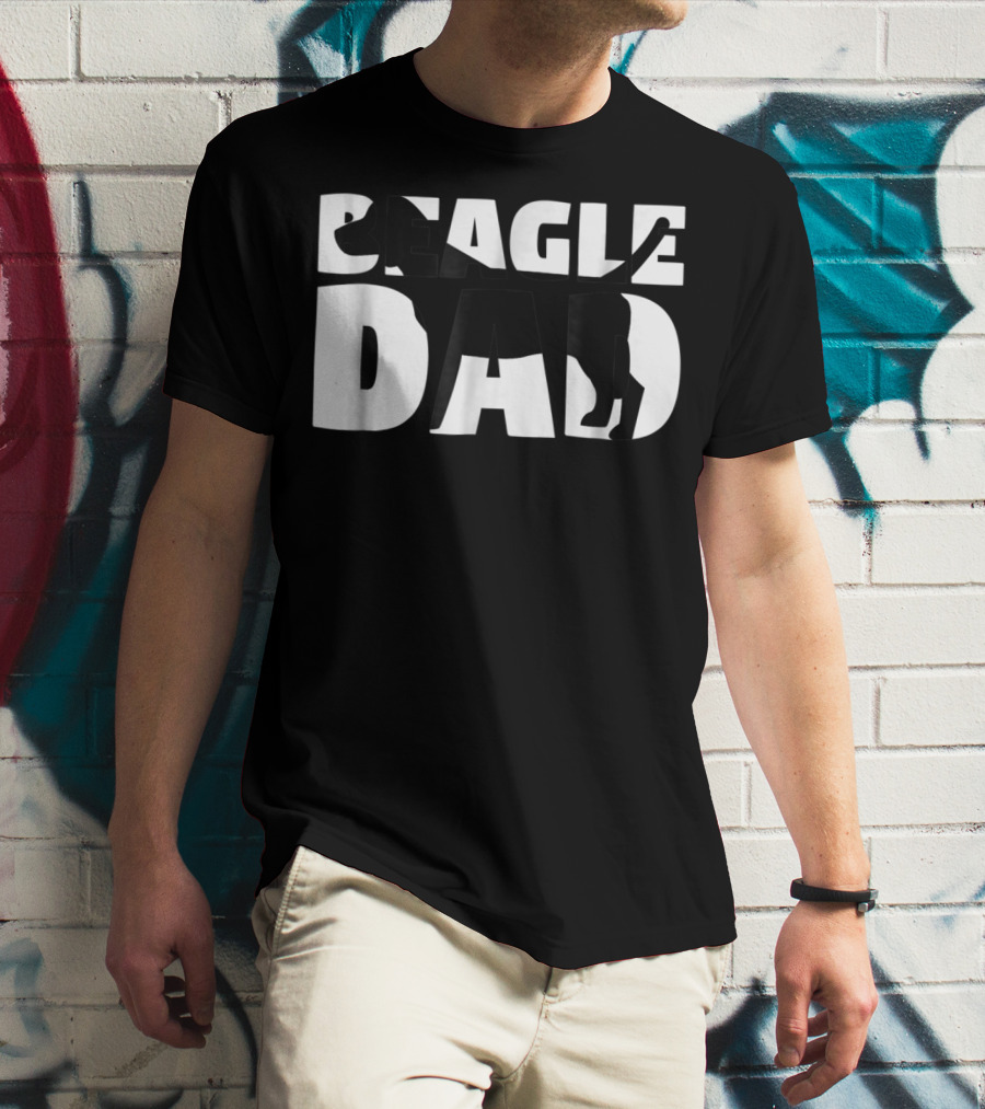 Beagle Dad Beagle Father Dog Dad T-Shirt