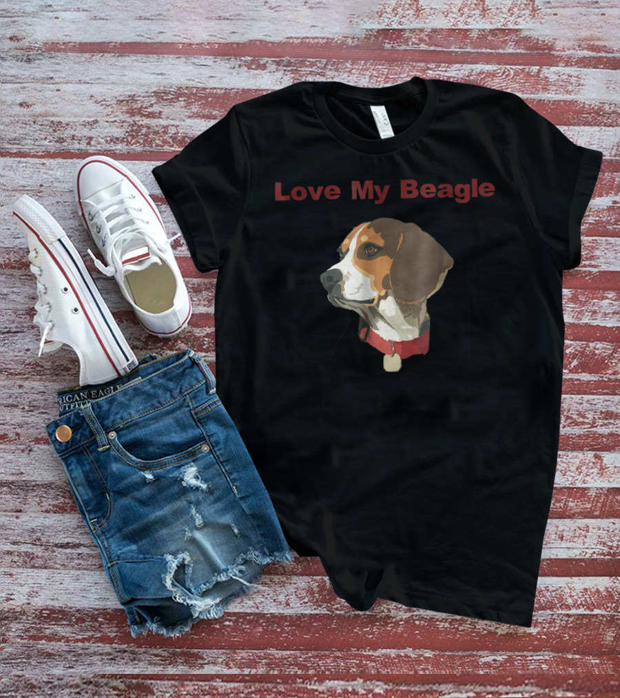 Love My Beagle Dog Mom Women Men The Beagles T-Shirt